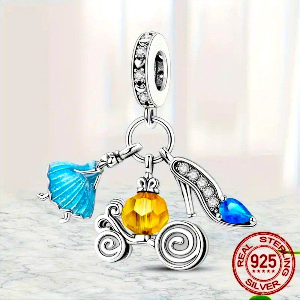 925 CINDERELLA BRACELET CHARM-NWT